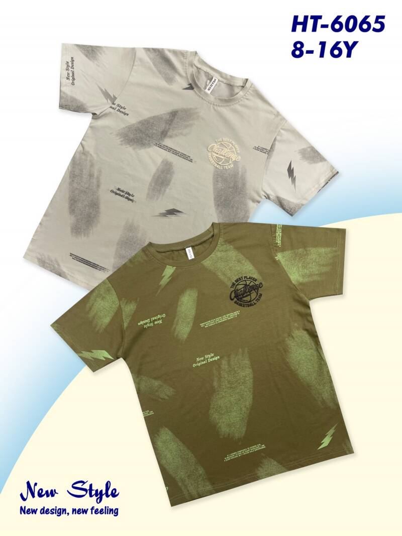 Bluzka chłopięce. Roz 8-16. 1 Kolor Paczka 5 szt.